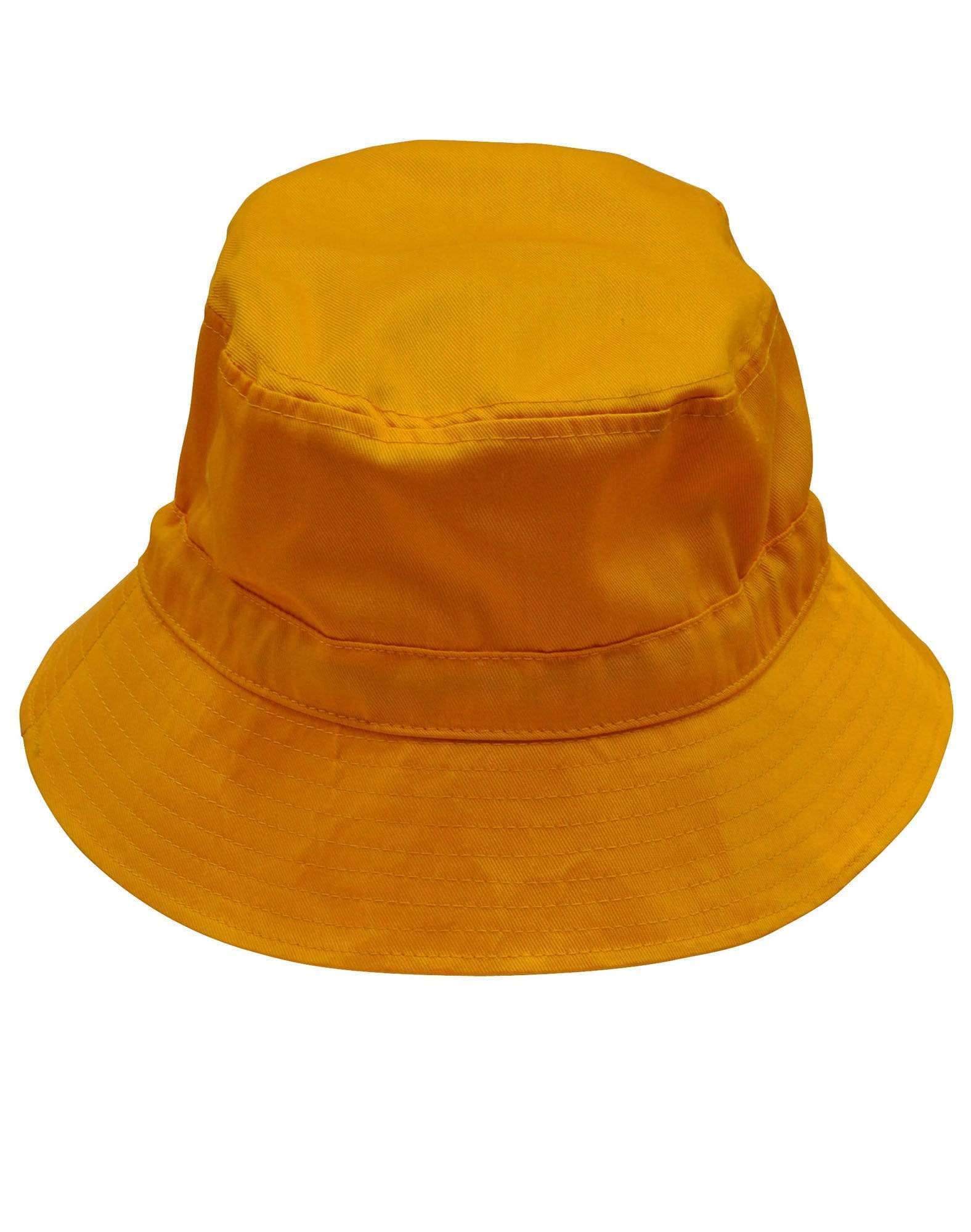 Bucket Hat With Toggle H1034 Active Wear Winning Spirit Gold S/M 